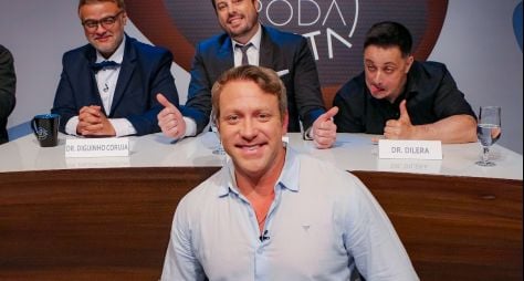 Sérgio Hondjakoff, o eterno ‘Cabeção’, é sabatinado por Danilo Gentili e os especialistas do Roda Solta no “The Noite”