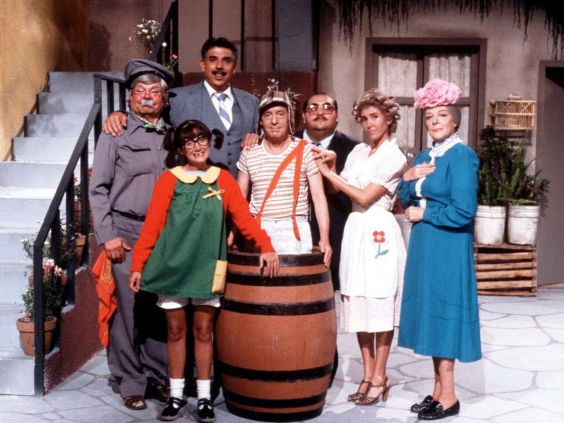 O elenco de Chaves. Foto: Divulgação