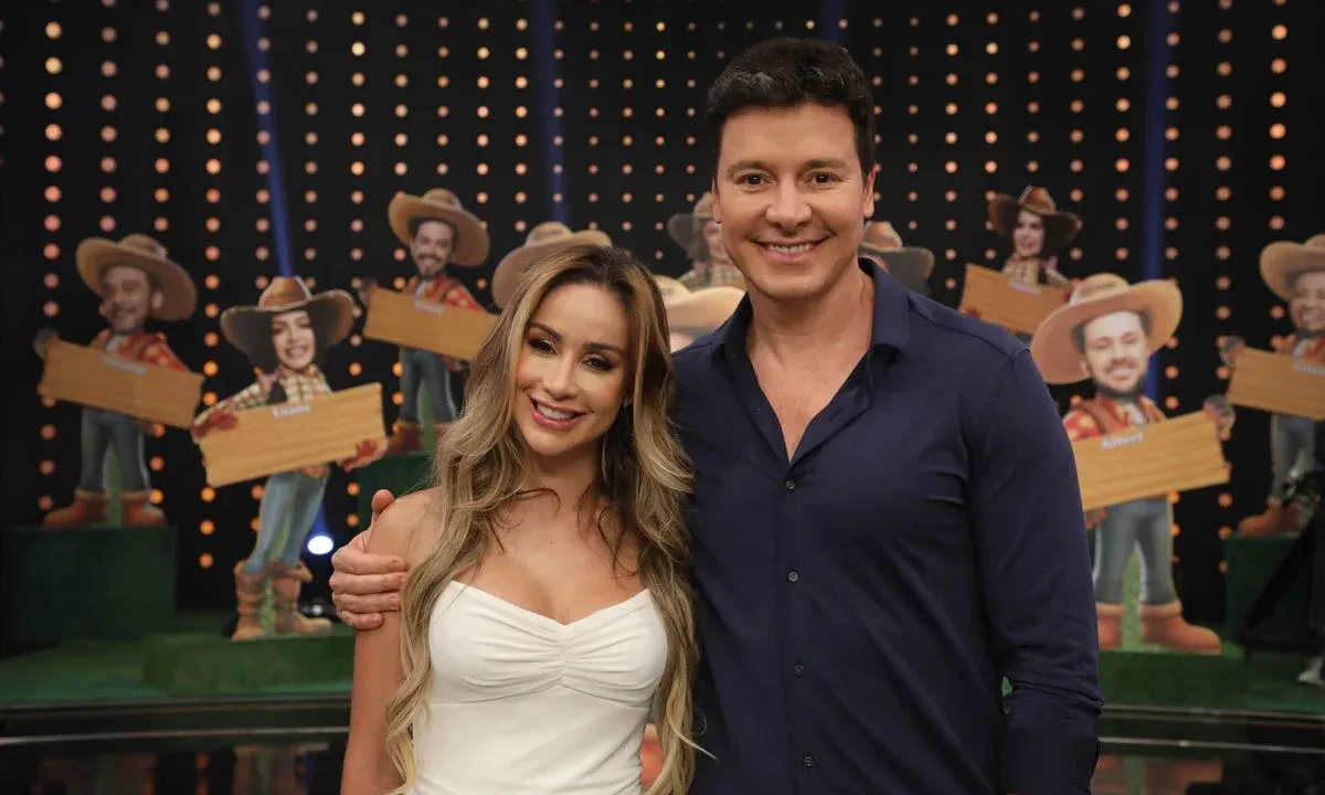 Rodrigo Faro recebe Babi Muniz no quadro "A Fazenda: Última Chance"