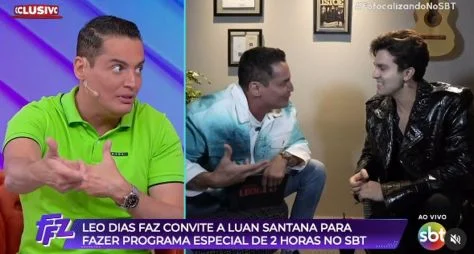 Luan Santana aceita convite para gravar especial no SBT