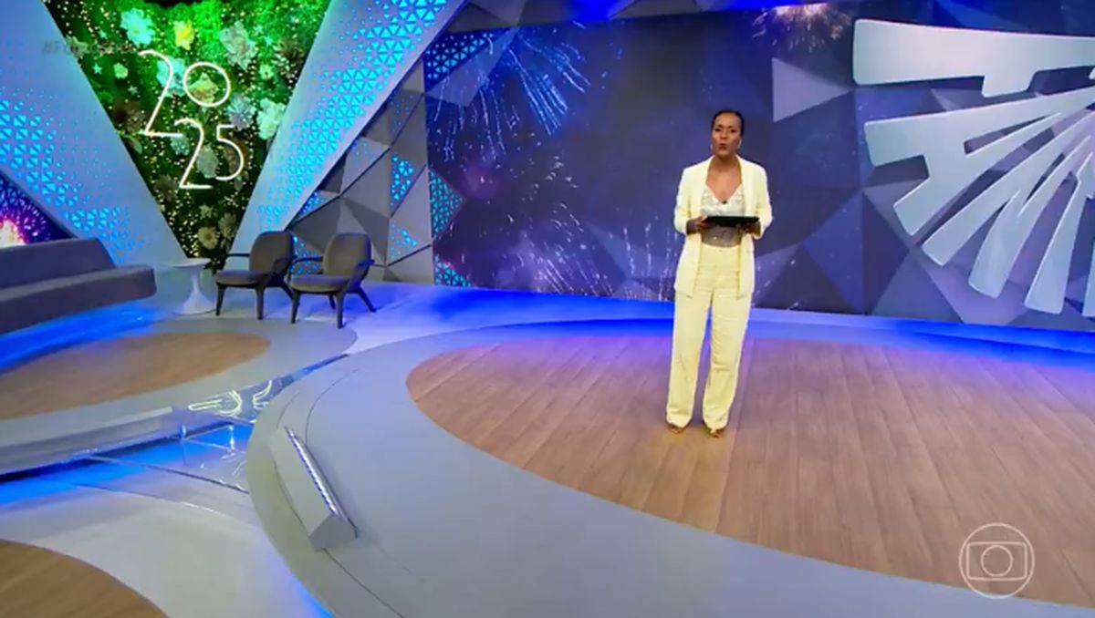 Maju Coutinho apresenta o Fantástico. Foto: Reprodução/TV Globo