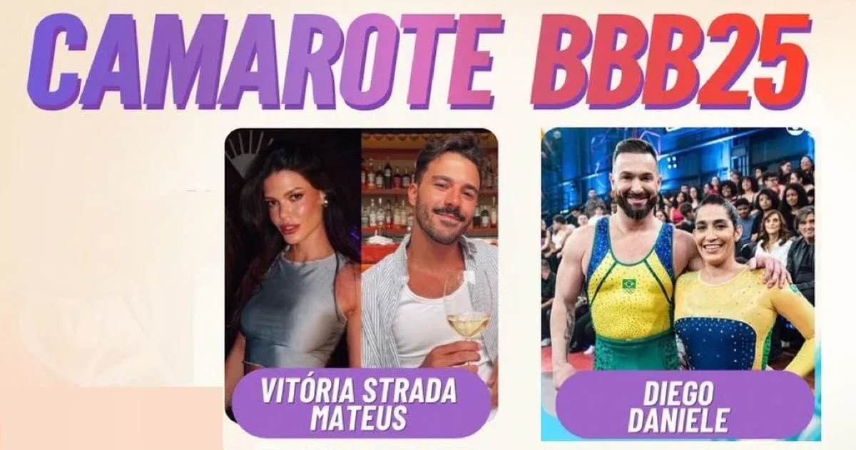 Vitória Strada e Daniele Hypólito são cotadas para o BBB 25, que estreia na próxima segunda-feira (13), na Globo