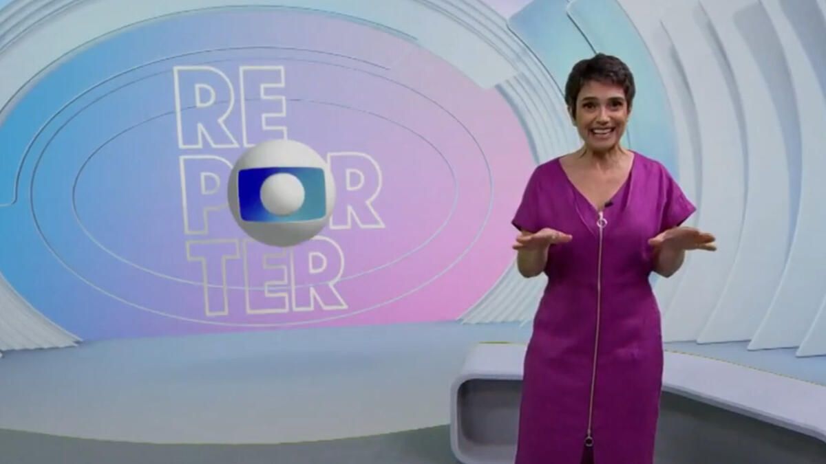 <em>Sandra</em> Annenberg apresenta o Globo Repórter. Foto: TV Globo