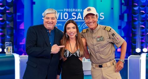 Datena e Comandante Hamilton participam do “Jogo das 3 Pistas” do "Programa Silvio Santos com Patricia Abravanel"