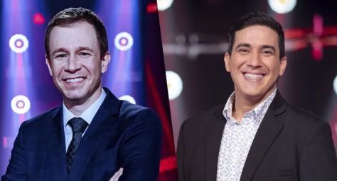 Tiago Leifert enfrenta André Marques em quadro do "Programa Silvio Santos"