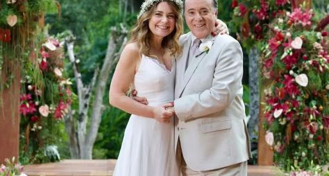 Dona de Mim: Tony Ramos e Cláudia Abreu gravam casamento sob forte calor no Rio