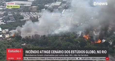 Incêndio atinge cidades cenográficas das próximas novelas da Globo