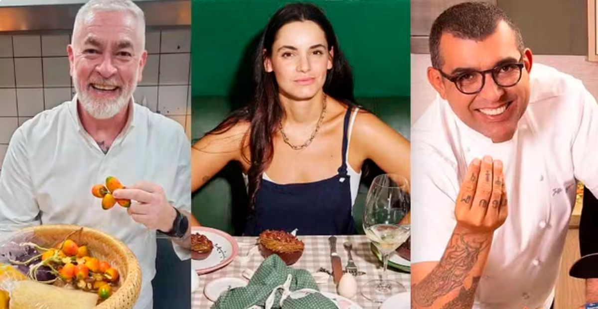 Alex Atala, Jefferson Rueda e Renata Vanzetto 