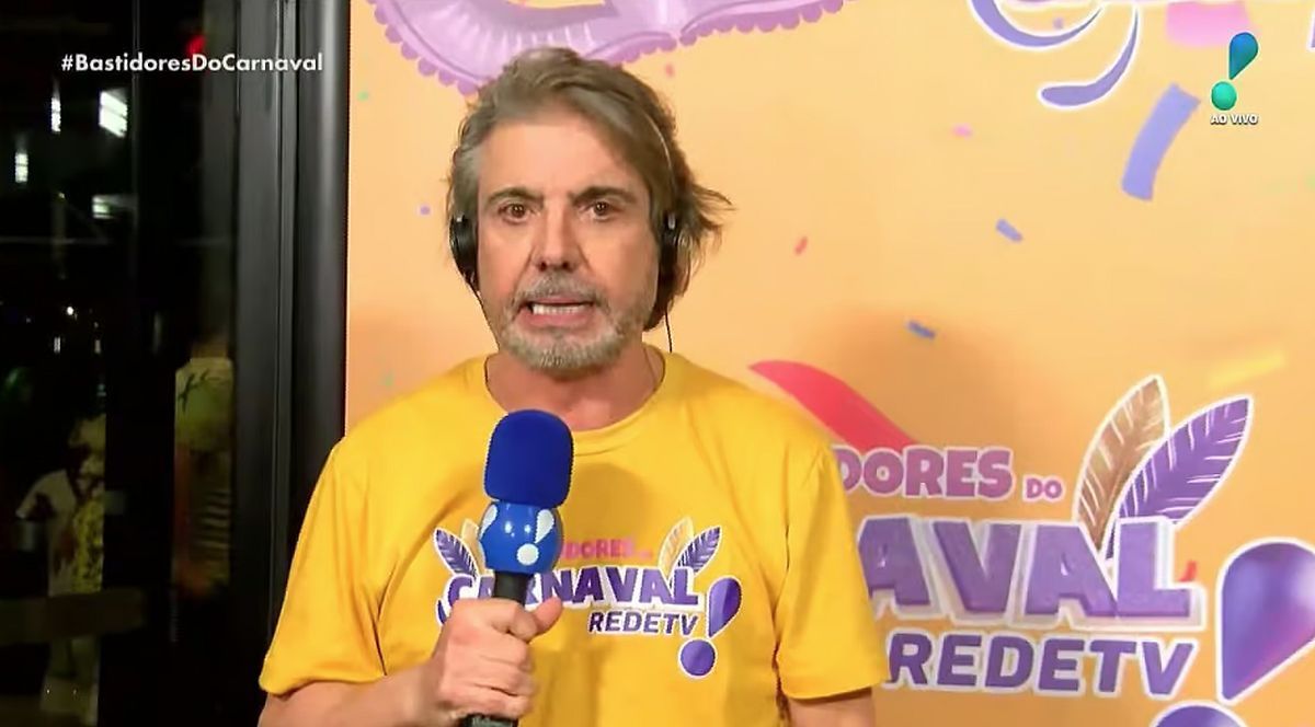 João Kléber no Bastidores do Carnaval. Foto: Reprodução/RedeTV!