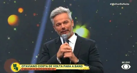 Band: estreia de Otaviano Costa no "Melhor da Noite" flerta com o traço de audiência