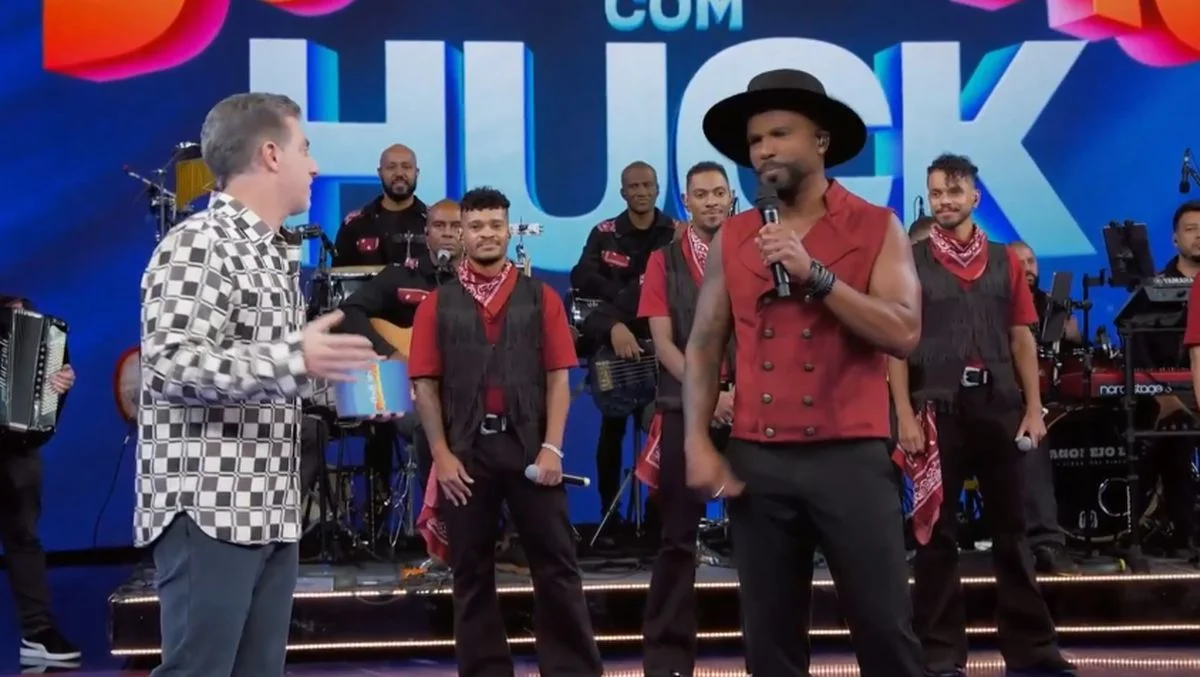 Domingão recebe Alexandre Pires. Foto: Reprodução/Globo