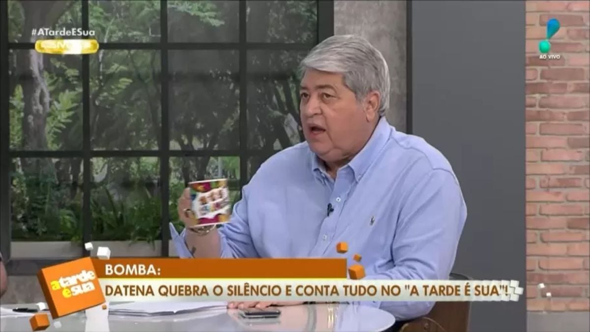 Datena no A Tarde é Sua. Foto: Reprodução/RedeTV!