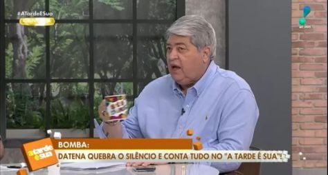 Datena deixa escapar que seu programa na RedeTV! não será após o "A Tarde é Sua"