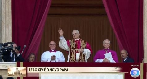 Jornal Hoje tem maior audiência do ano com anúncio de Leão XIV como novo papa