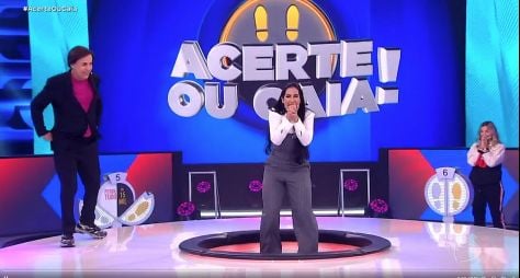Vice-líder, Acerte ou Caia! volta a superar a audiência do Domingo Legal
