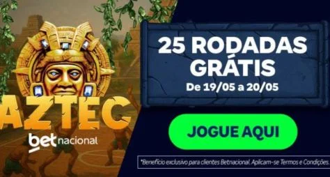 Aztec Grátis: 25 giros para jogar