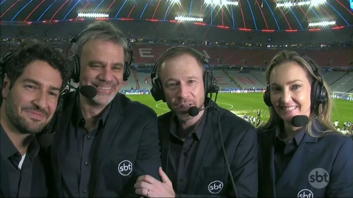 Tiago Leifert decepciona em sua primeira final da Champions no SBT