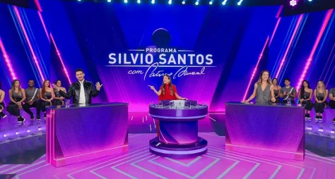 PPS: Patricia Abravanel recebe Marcos Veras e Miá Mello no “Jogo das 3 Pistas”