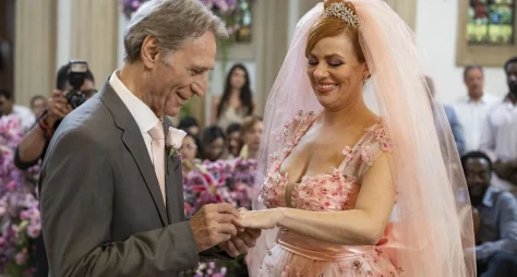 Emoção e romantismo marcam casamento de Aldeíde e Laudelino em "Vale Tudo"