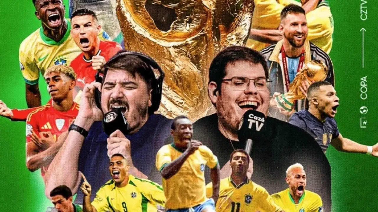Cazé TV garante exclusividade na transmissão completa da Copa do Mundo de 2026