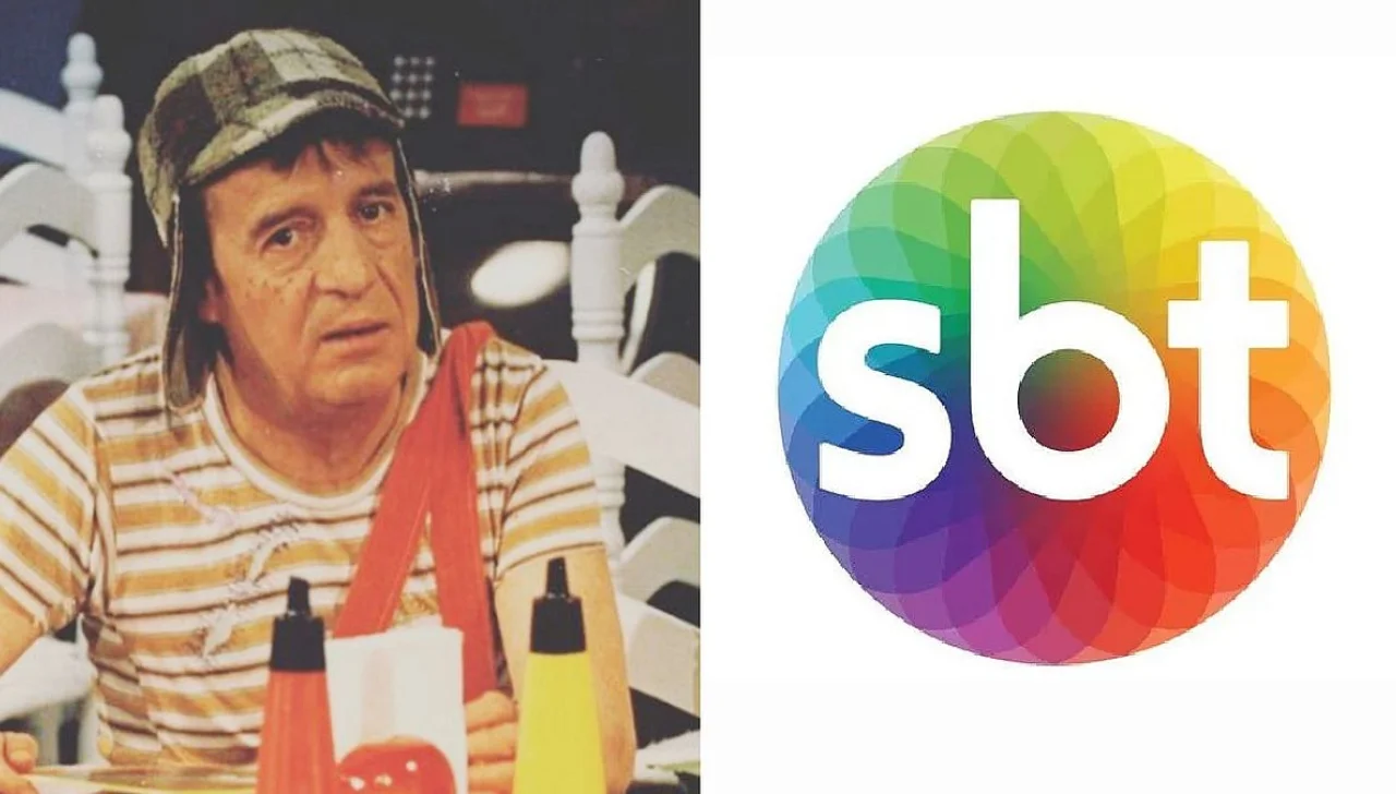 Chaves no SBT. Foto: Montagem