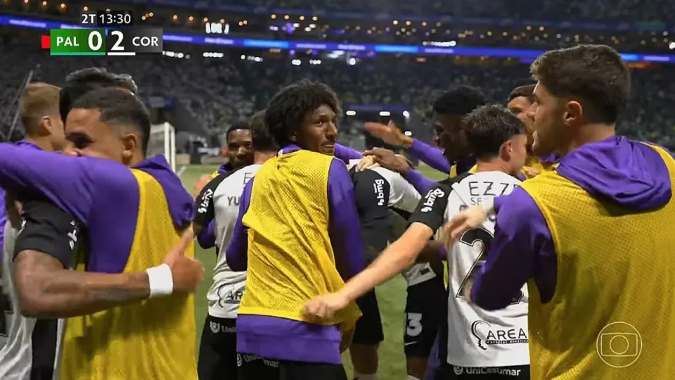 Corinthians elimina o Palmeiras e garante à Globo seu maior pico de audiência em 2025