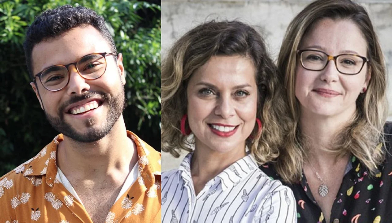 Juan Jullian, Carla Faour Julia Spadaccini. Fotos: Divulgação