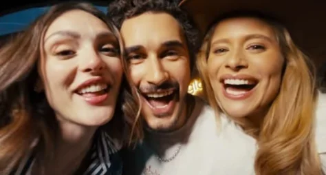 Isadora Cruz, Isabelle Drummond e Filipe Bragança promovem a novela Coração Acelerado