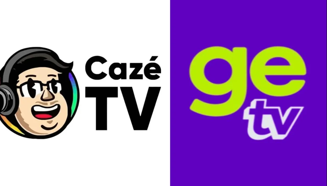 CazeTV vs GE TV. Fotos: Divulgação