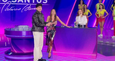 Mari Fernandez e Léo Foguete agitam o Programa Silvio Santos neste domingo