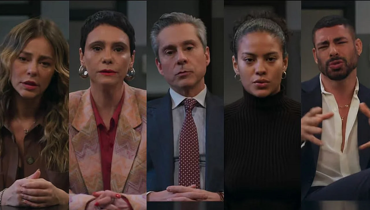 Os principais suspeitos pela morte de Odete Roitman. Fotos: Reprodução/Globo