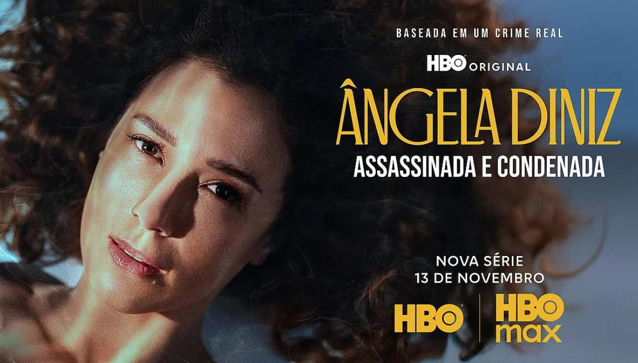 Pôster oficial de Ângela Diniz: Assassinada e Condenada. Foto: HBO Max
