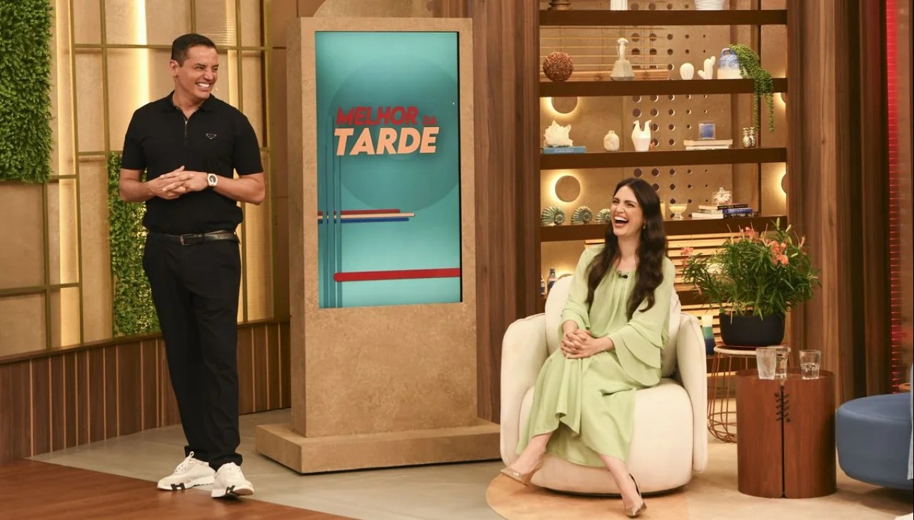 Léo Dias e Chris Flores. Foto: Divulgação/Band