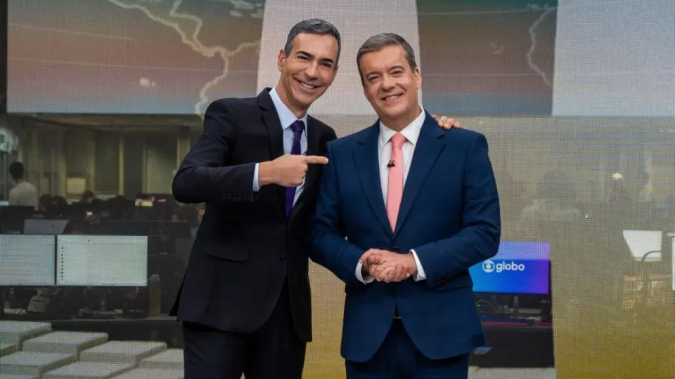 Jornal Hoje: César Tralli se despede e passa o bastão a Roberto Kovalick