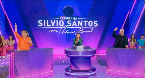 Totia Meireles e Raul Gazolla duelam no ‘Programa Silvio Santos’
