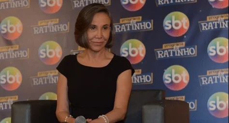 Florinda Meza participa ao vivo do ‘Domingo Legal’ com Celso Portiolli