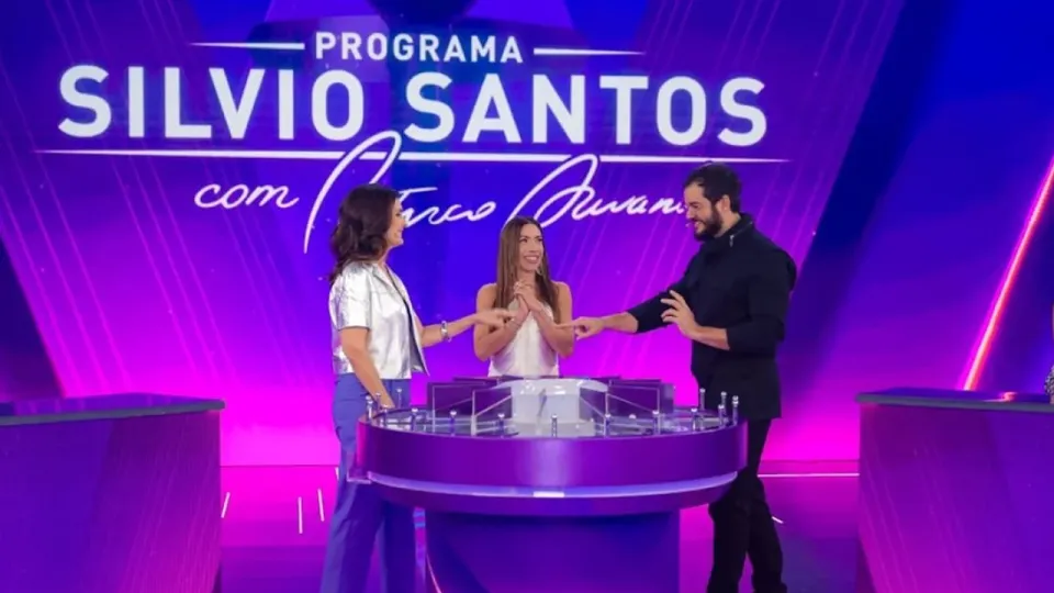 Fátima Bernardes e Túlio Gadêlha participam do 'Jogo das 3 Pistas' no SBT