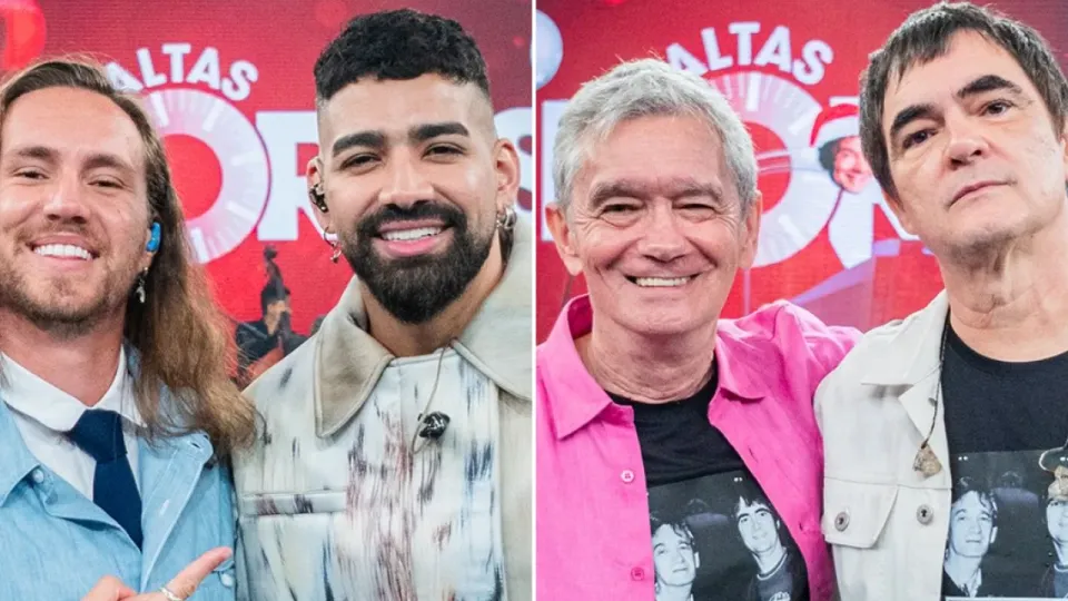 Daniel, Dilsinho e Vitor Kley celebram Natal no 'Altas Horas'