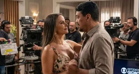 Belo e Viviane Araújo gravam primeiras cenas juntos em 'Três Graças'