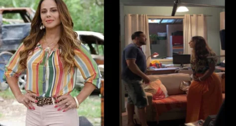 Arte imita vida em cenas de Viviane Araujo e Belo na novela das nove