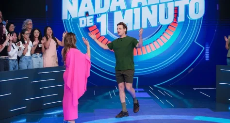 SBT estreia 'Nada Além de 1 Minuto' com a participação de famosos.