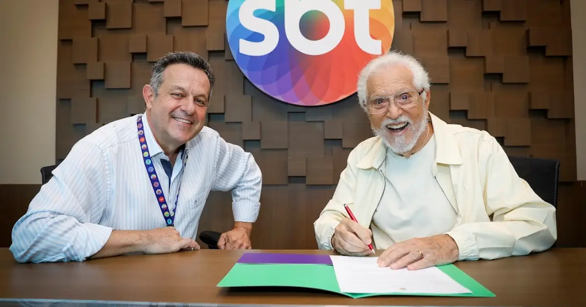 Mauro Lissoni e Carlos Alberto de Nóbrega. Foto: Rogerio Pallatta/SBT