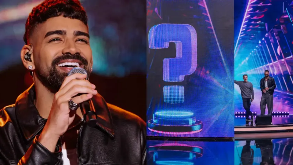 Dilsinho enfrenta desafio musical no 'Domingão com Huck'