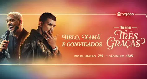 Belo e Xamã levam 'Três Graças' a especial musical inédito da Globo