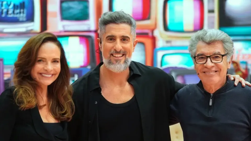 Caldeirão com Mion: Paulo Betti e Luiza Tomé participam do quadro 'TV Teca'