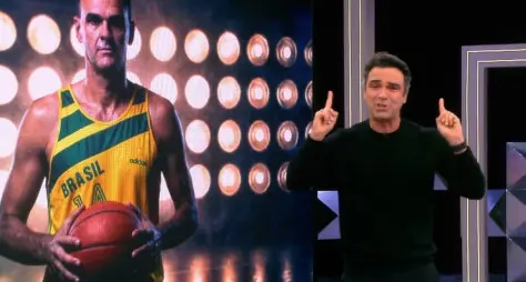 Tadeu homenageia Oscar Schmidt na abertura do 'BBB 26'
