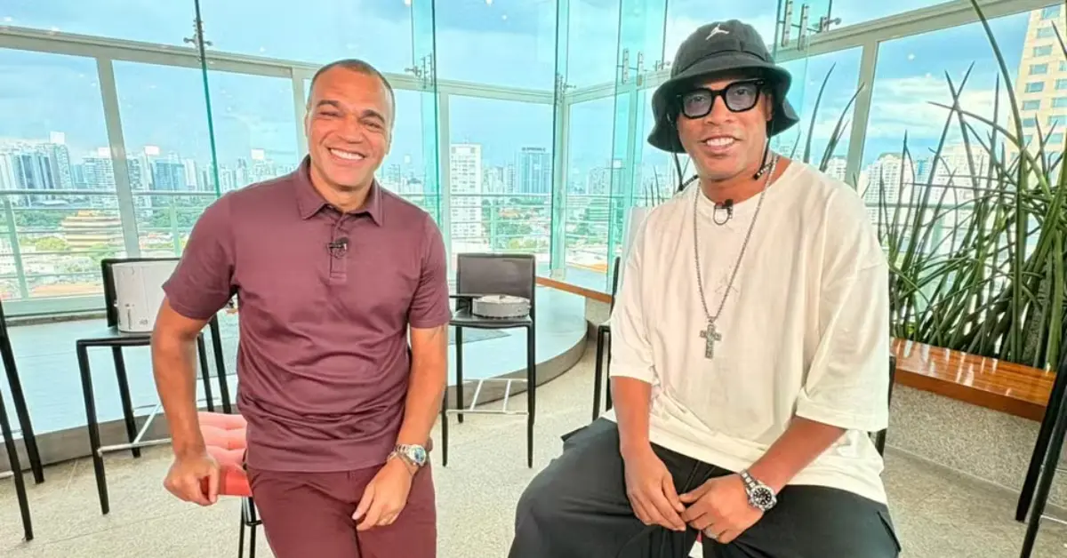 Ronaldinho Gaúcho participa do 'Denilson Neles' no 'Esporte Espetacular'