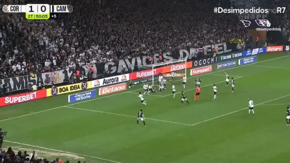 Record bate dois dígitos com vitória do Corinthians sobre Atlético-MG