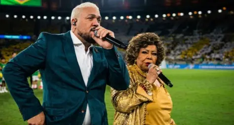 Alcione explica falha no Hino Nacional e recebe apoio de artistas