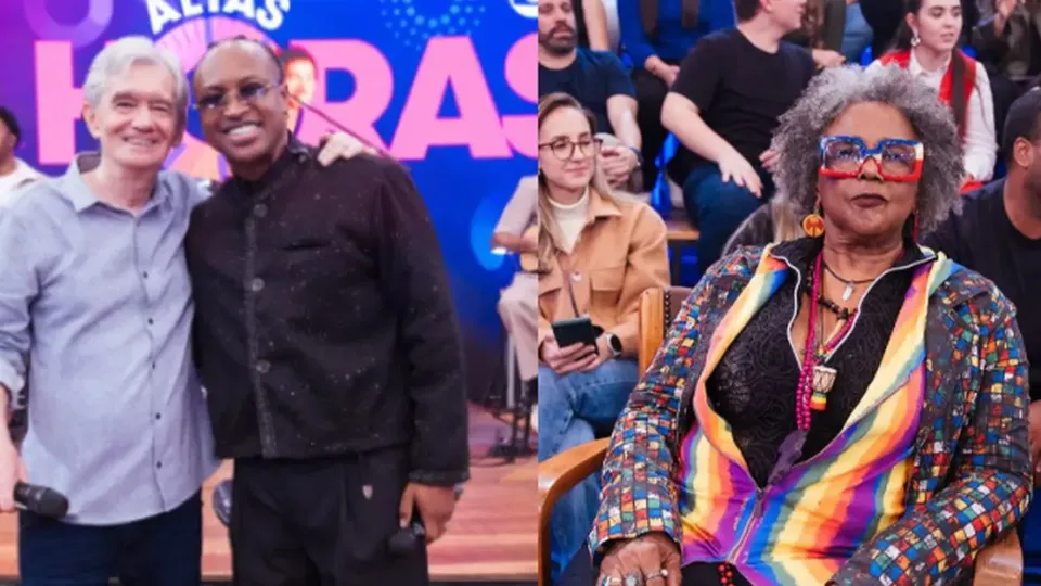 Serginho Groisman recebe Thiaguinho e Sandra Sá no 'Altas Horas'